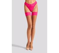 Ann Summers Women's Valentines Plain Top Hold Ups in Pink | Size: Small Ann Summers Pink S