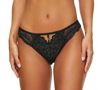 Ann Summers Valentines The Icon Brazilian Knickers - Flattering Women's Underwear with Lace, Sequins & Mesh Back - Shimmering Womens Lingerie with Playful Cut-Out Design (Black)