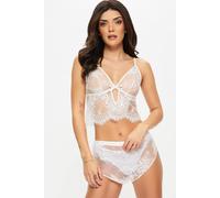 Ann Summers Women's Bridal Availing All Over Lace Cami Top & Shorts Set in White | Size: Large Ann Summers White L