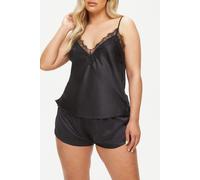 Ann Summers Cerise Cami Set, Medium, Black - Matching cami and shorts set