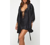 Ann Summers Cherryann Robe, Size: X Small, Black - Now part of our Ann Summers Planet Collection
