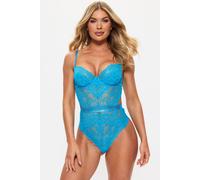 Ann Summers Women's Hold Me Tight Luxe Lace Lingerie Body in Blue | Size: Medium Ann Summers Blue M