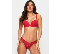 Ann Summers Women's Valentines Sexy Lace Brazilian in Red | Size: 18 Ann Summers Red 18