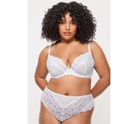 Ann Summers Sexy Lace Fuller Bust Non Padded Plunge Bra, White 38DD