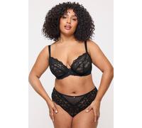 Ann Summers Women's Sexy Lace Non Padded Fuller Bust Plunge Bra 2 Pack in Black | Size: 34F Ann Summers Black 34F