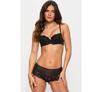 Ann Summers Sexy Lace 2 Pack Sexy Lace Padded Balcony Bra Curve-Enhancing Womens Underwear with Push-Up Cups, Underwire Support & Charm Detail Multipack Bra - Black & White