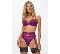 Ann Summers Women's Sexy Lace Suspender Belt in Purple | Size: Small Ann Summers Purple S