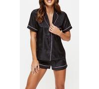 Signature Satin Pj Set Ann Summers Black M