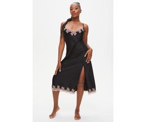 Ann Summers Women's Sorella Satin Maxi Chemise Black | Size: Small Ann Summers Black S