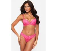 Ann Summers Women's Valentines Sexy Lace Thong in Pink | Size: 6 Ann Summers Pink 6