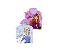 Anna And Elsa Towel Poncho Disney Blue One Size