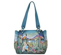 Anna by Anuschka Anuschka Women's Original Leather Hand-Painted Medium Tote-Canyon Birds
