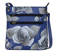 Anna by Anuschka Medium Crossbody, Romantic Rose Blue