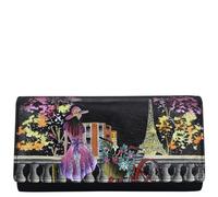 Anna by Anuschka Women Three Fold Organizer Wallet, Paris at Night, One Size