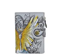 Anna by Anuschka Women's 1700 Hand-Painted Original Artwork, Guardian Angel, One Size, Women's Hand Painted Genuine Leather Ladies Wallet - Guardian Angel