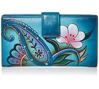 Anna by Anuschka Women's 1833 Wallet, Denim Paisley Floral, One Size