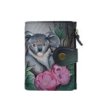 Anna by Anuschka Women's Hand Painted Genuine Leather Ladies Wallet, Cuddly Koala, One Size