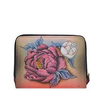 Anna by Anuschka Women's Hand-Painted Genuine Leather Organizer Wallet, Floral Grace, One Size