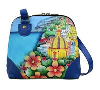 Anna by Anuschka Women's Hand Painted Leather Small Multi Compartment Zip-Around Organizer Original Artwork, Amalfi Dawn, One Size