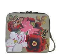 Anna by Anuschka Women's Hand Painted Leather Small Zip Crossbody-Dreamy Blossoms, One Size