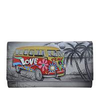 Anna by Anuschka Women's 1860-hcm Tri-Fold Wallet, Happy Camper, One Size