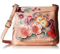 Anna by Anuschka Zip-Top Multi-Compartment Organizer, Vintage Garden, Vintage Garden, One Size