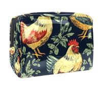 Anna Cowper Mushrooms Florals Cosmetic Bags, Portable Travel Makeup Bags with Zipper, PVC Cosmetic Pouch Small Toiletry Bag Organizer Bags, Multicolor 20, One Size