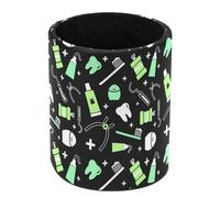 Anna Cowper Pencil Holder, Dentist Pattern Pen Holder for Desk Leather Pencil Organizer Makeup Brush Cup Multifunctional Desk Organizer Office Supplies for Home School