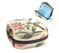 Anna Cowper Period Bag Sanitary Napkin Storage Bag, Menstrual Pad Zipper Bag Portable Feminine Care Tampon Bags for Women Girl Daily Use Outdoor Travel, Hummingbird