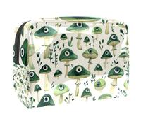 Anna Cowper Red Mushrooms Hearts Cosmetic Bags, Portable Travel Makeup Bags with Zipper, PVC Cosmetic Pouch Small Toiletry Bag Organizer Bags, Multicolor 20, One Size