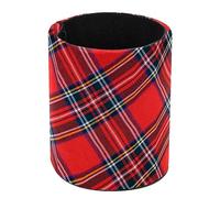 Anna Cowper Royal Stewart Tartan Pen Holder for Desk, Pencil Holder Desktop Organizers Stationery Supplies Storage, Cute Pencil Cup for Makeup Brush/Art Supplies, Office, Home, Leather