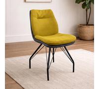 Anna Dining Chair - Anthracite Black Powder Coated Round Legs - Variation Available