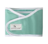Anna & Eve® Baby Swaddle Strap for Newborns and Infants - 100% Cotton, No Overheating - The Original Arms Only - Adjustable Small Size Swaddle, Fits Chest 13.5" to 17" - Aqua