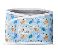 Anna & Eve Swaddle Strap Large Owls Blue/Green