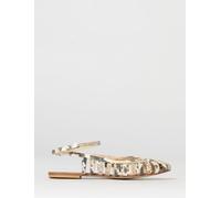 ANNA F. Laminated Leather Sandals - Size: 40 - female