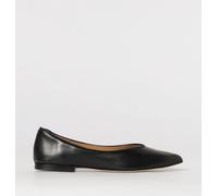 ANNA F. Leather Ballerina Flats - Size: 41 - female