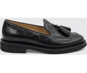 ANNA F. Smooth Leather Penny Loafers with Tassels and a Raised Apron - Size: 41 - female