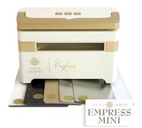 Anna Griffin Empress Mini Electronic Die Cutting and Embossing Machine - Perfect for Crafting, Scrapbooking & Card Making - Full Starter Kit - Cutting Plates, Die Set & 3D Embossing Folder, 7.5x4x4.5"