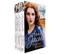 Anna Jacobs Michaels Family Series 3 Books Collection Set NEW COVER - Pennyworth of Sunshine, Twopenny Rainbows, Threepenny Dreams