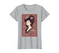 Anna Karenina - Tolstoy Portrait T-Shirt, Women, Heather Grey, X-Large