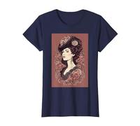 Anna Karenina - Tolstoy Portrait T-Shirt, Women, Navy Blue, Large