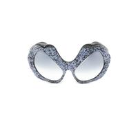 ANNA-KARIN KARLSSON Killing Kitten geometric-frame sunglasses - Blue One Size