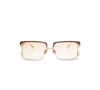 ANNA-KARIN KARLSSON logo-engraved sunglasses - Brown One Size