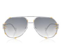 Anna-Karin Karlsson THE CLAW PILOT White Gold Womenâs Sunglasses Silver Size 62