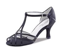 Anna Kern - Ladies Dance Shoes 640-60 - Satin Black - 6 cm [UK 6]