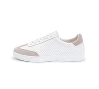 Anna Kern Suny 7420 Men's Dance Trainers - White Leather - Normal Width - Full-Length PU Sole - Removable Multi-Width Midsole, White Beige, 9.5 UK