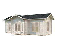 Anna L (8x5m | 26.8m2 | 70mm) Spacious Three Room Timber Garden House