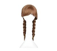 Anna Long Hair With Braids Anime Cosplay Wig Synthetic Wigs for Halloween Cosplay Party