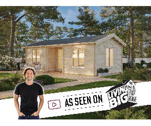 Anna M (7.7x4m | 26.8+1.9m2 | 70mm) Modern Two Room Timber Holiday Cottage - As Seen On Living Big In a Tiny House