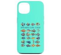 Anna Maria Island Florida Colorful Fish Design Case for iPhone 13